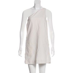 M Missoni White One-Shoulder Mini Dress